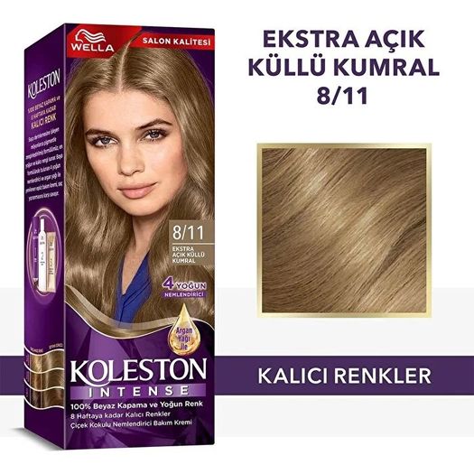 ST23050263 Koleston Intense Saç Boyası 8/11 Ekstra Açık Küllü Kumral 110 Ml