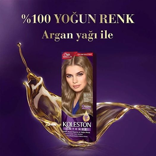 ST23050263 Koleston Intense Saç Boyası 8/11 Ekstra Açık Küllü Kumral 110 Ml