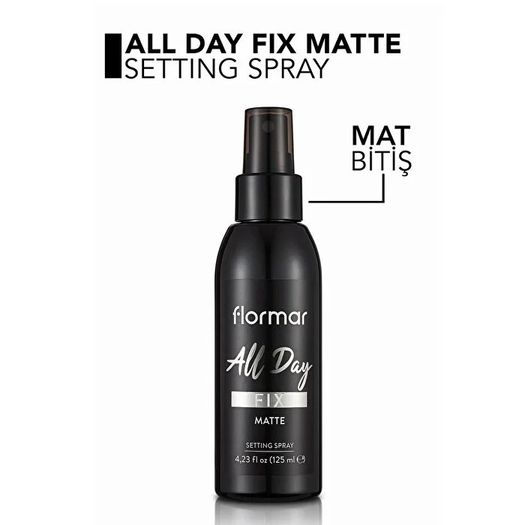 ST24070210 Flormar All Day Fix Mat Bitişli Makyaj Sabitleme Spreyi 125 Ml