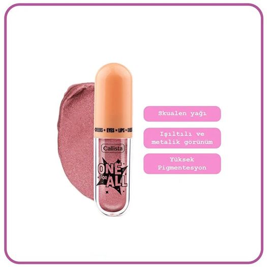 ST24090355 Callista One For All Eyes & Lips & Cheeks Işıltılı Likit Göz Farı - 06 Fairy Dreams
