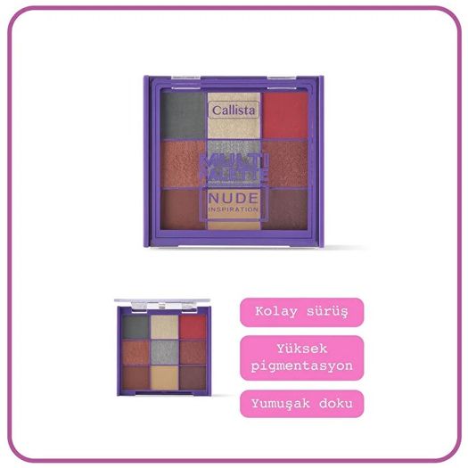 ST24090363 Callista Multi Palette Eyeshadow 102 Nude Inspiration Göz Farı Paleti