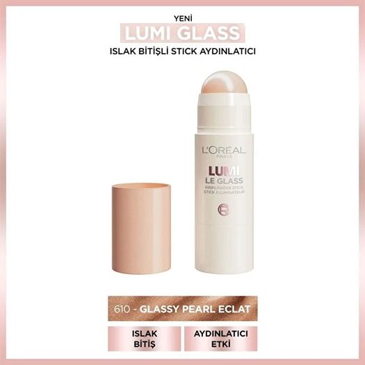 ST24120188 Loreal Paris 610 Pearl Eclat Lumi Le Glass Highlighter Stick