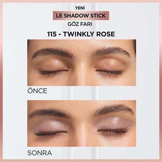 ST24120192 Loreal Paris 115 Twinkly Rose Le Shadow Stick Göz Farı
