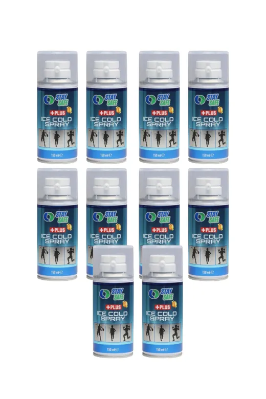 Stay Safe DKMed1915100318 Anestezik Özellikli Soğutucu Sprey 150 Ml ( 10 Adet )