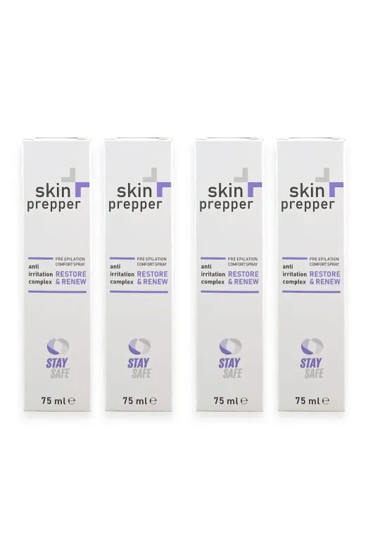 Stay Safe DKmed9639527410120 Skin Prepper Anestezik Ve Lazer Epilasyon İçin Soğutucu Sprey 4 Adet