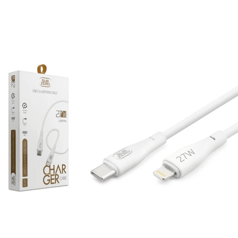 Subzero Cl121 27W Pd Type-C Lightning Hızlı Şarj Data Kablosu