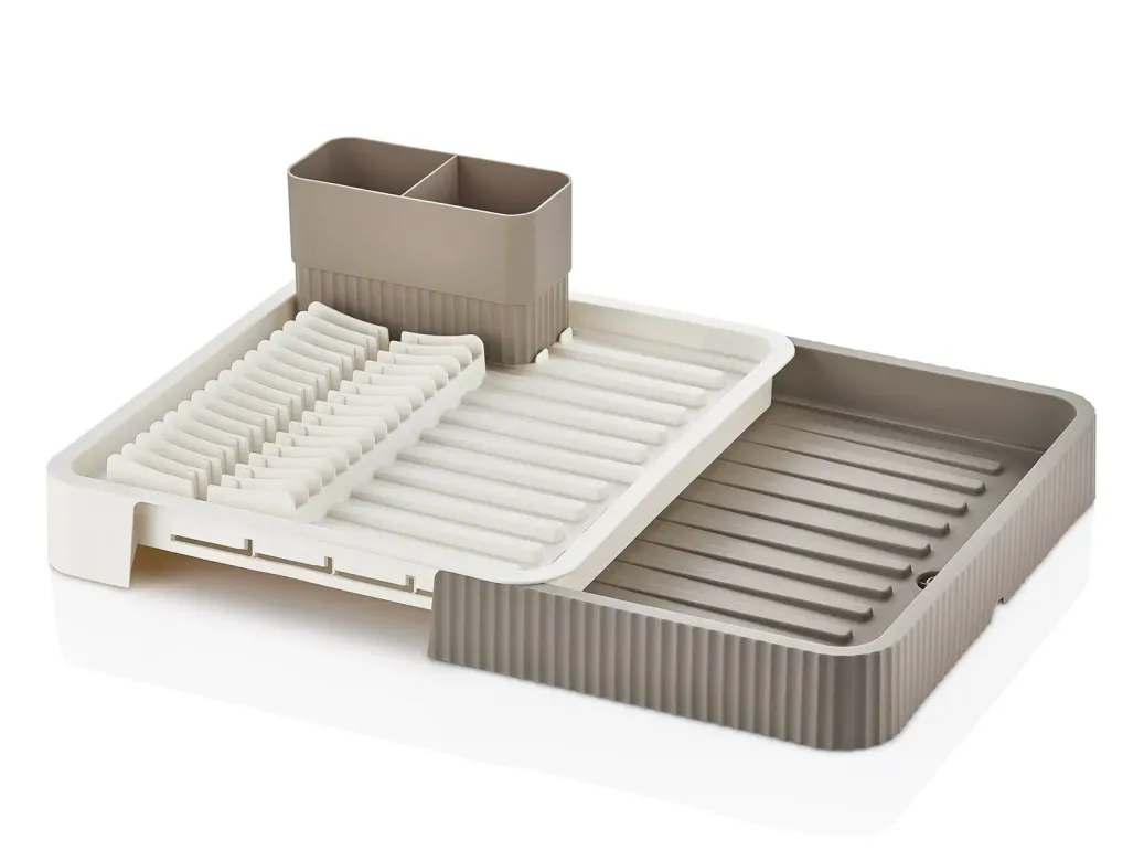 SÜRGÜLÜ  BULAŞIKLIK PLASTİK  32.5CM X 35.5CM - 51.5 X 35.5CM - GRİ RENK (4745)