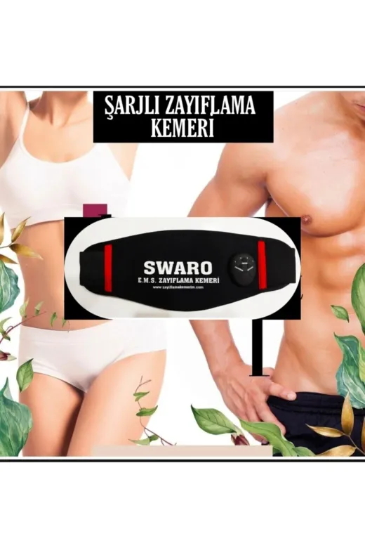 SWARO 9mvi Şarjlı Kemeri Kas Yapma Sıkılaşma Basen Selülit Spor Titreşim