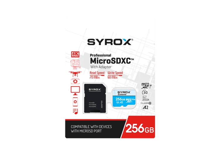 Syrox Mc256 256Gb Micro Sd Hafıza Kartı