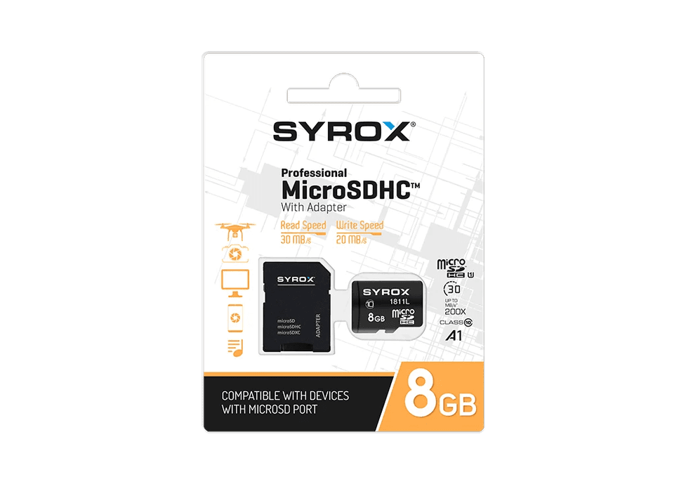 Syrox Mc8 8Gb Micro Sd Hafıza Kartı