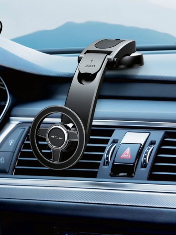 T-108 Magsafe Uyumlu Manyetik Katlanabilir Araç İçi Telefon Tutucu – Vantuzlu (Konsol Ve Cam İçin)
