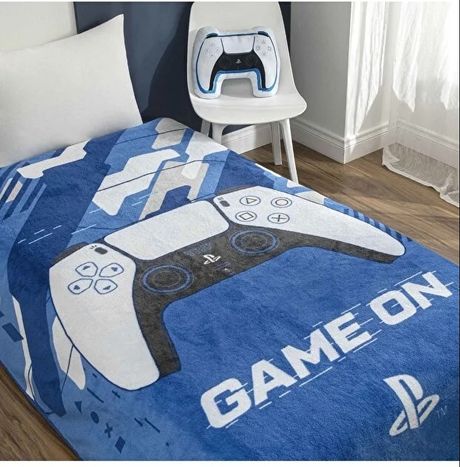 Taç Lisanslı Tek Kişilik Çocuk Battaniye (160x220)-Playstation