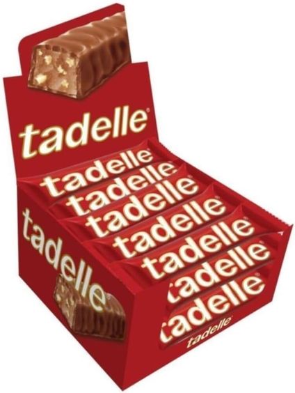 tadellenormal01 Tadelle Fındık Dolgulu Sütlü Çikolata 30 Gr 20'li