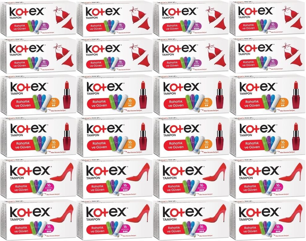 Tampon Süper - Mini - Normal 384 Lü Karma Set (24PK*16)