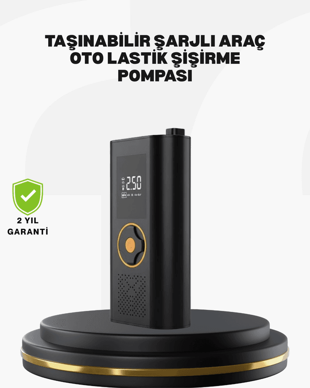 Taşınabilir Dijital Lastik Şişirme Cihazı Güvenli ve Pratik Kullanım