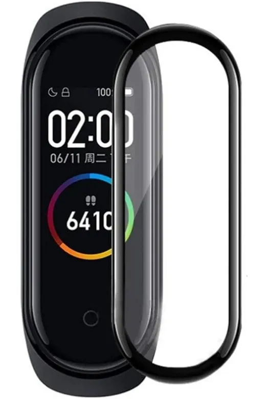 Techaks 56AÖ-8680436587386 Xiaomi Mi Band 7 Ekran Koruyucu Darbeye Dayanıklı Ppma Kırılmaz Cam