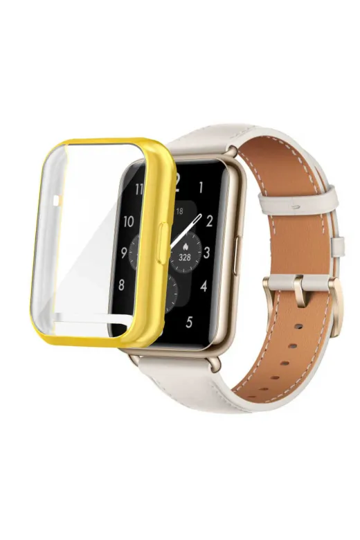 Techaks T23936-TCHS Huawei Watch Fit 2 Watch Gard 02 Koruyucu Silikon Tchs - Siyah