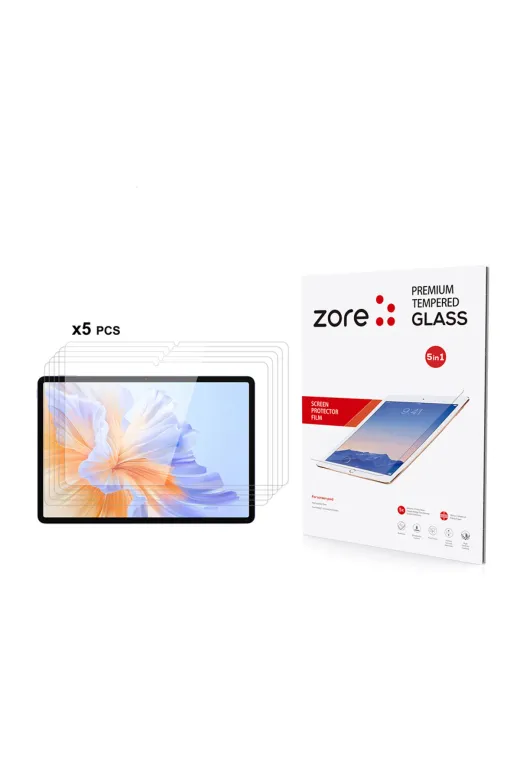 Techaks T38341-TCHS Honor Pad V9 Zore 5In1 Tablet Temperli Cam Ekran Koruyucu - Şeffaf