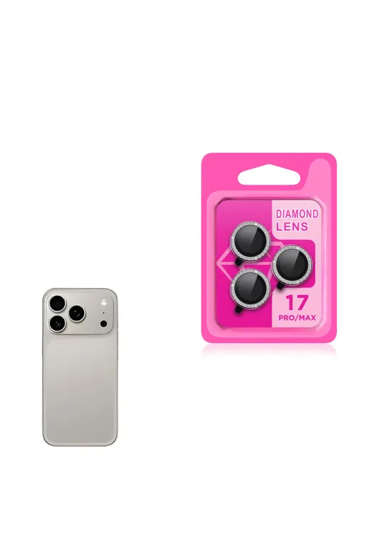 Techaks T38751-TCHS Iphone 17 Pro Max Zore Cl-06 Kamera Lens Koruyucu - Titanyum-Gri