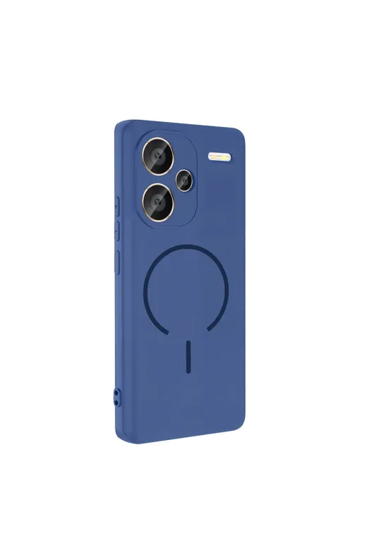 Techaks T40535-TCHS Redmi Note 13 Pro Plus 5G Kılıf M-Safe Şarj Özellikli Tchs Meta Kapak - Titanyum-Gri