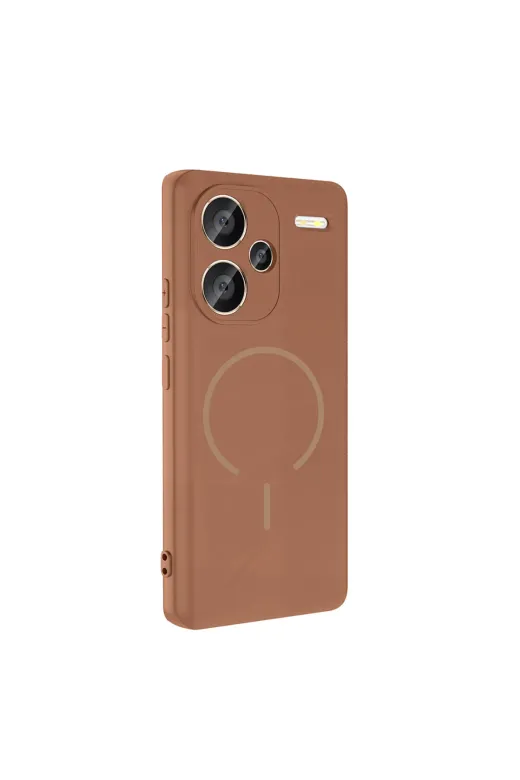 Techaks T40535-TCHS Redmi Note 13 Pro Plus 5G Kılıf M-Safe Şarj Özellikli Tchs Meta Kapak - Titanyum-Gri