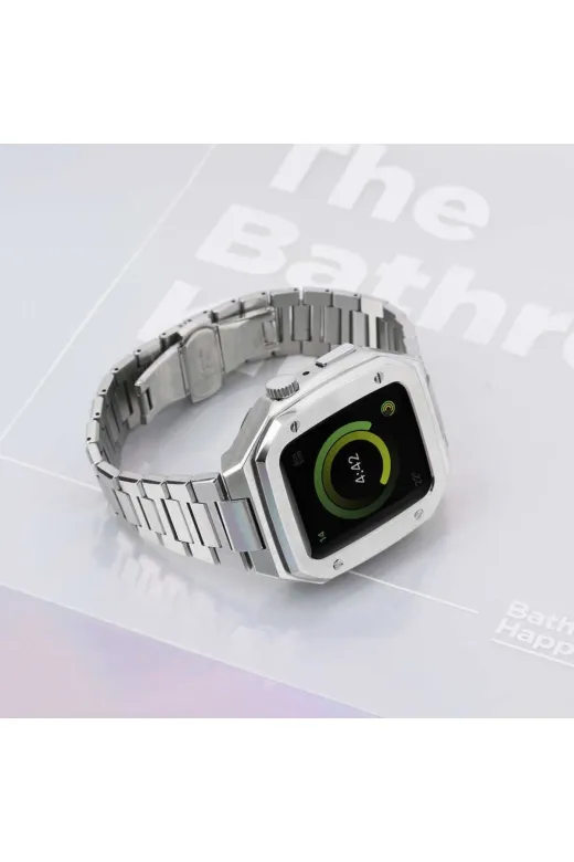 Techaks TCH22650 Apple Watch 44Mm Krd-64 Metal Kordon