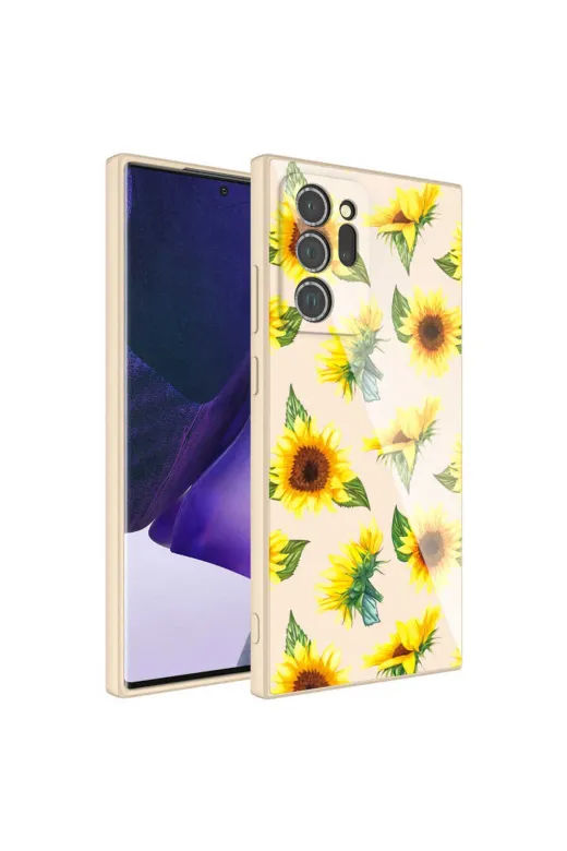 Techaks TCHS-23710 Galaxy Note 20 Ultra Uyumlu Kamera Korumalı Desenli Sert Silikon Zore Epoksi Kılıf-No2