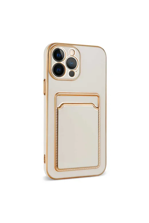Techaks TCHS-24660 Iphone 12 Pro Uyumlu Zore Bark Kartlıklı Kılıf-Lila