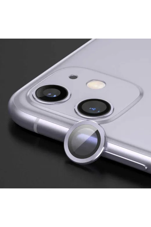Techaks TCHS-CL-02-iPhone 12 Pro Iphone 12 Pro Uyumlu Zore Cl-02 Kamera Koruyucu-Lila