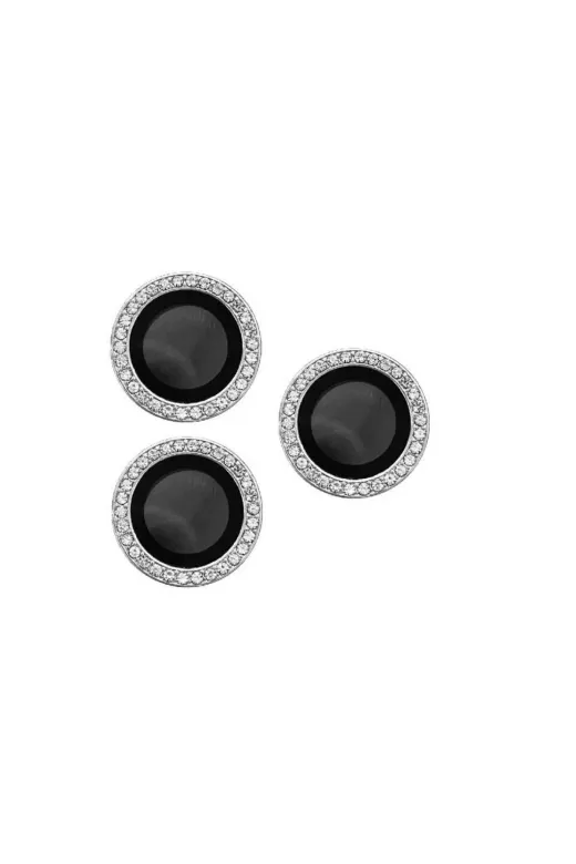 Techaks TCHS-CL-06-iPhone 14 Pro Max Iphone 14 Pro Max Uyumlu Zore Cl-06 Kamera Koruyucu-Gümüş