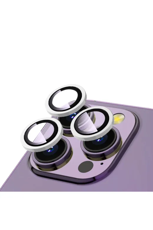 Techaks TCHS-CL-12-iPhone 15 Pro Iphone 15 Pro Uyumlu Zore Cl-12 Premium Safir Parmak İzi Bırakmayan Anti-Refcloive Kamera Clo