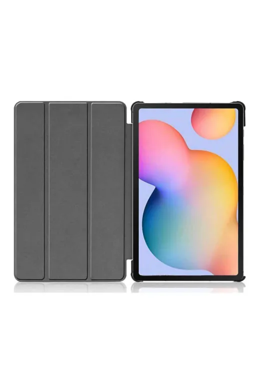 Techaks TCHS14845 Galaxy Tab S7 Plus T970  Uyumlu Zore Smart Cover Standlı 1-1 Kılıf-Pembe