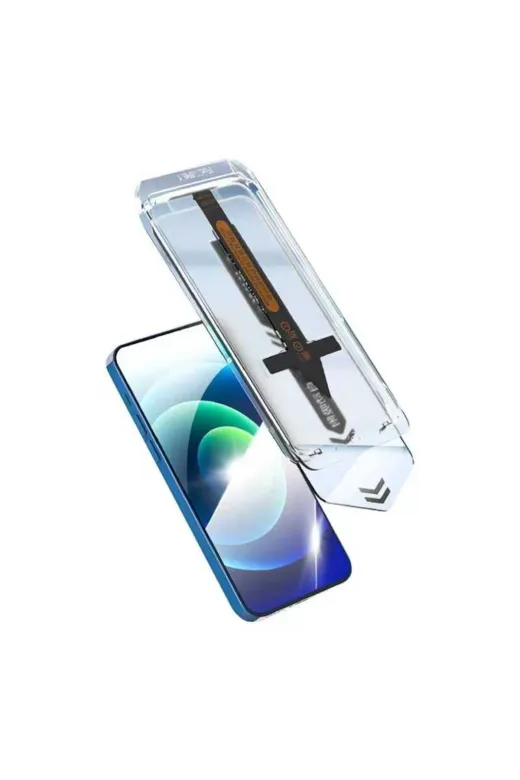 Techaks TCHS24301 Iphone 14 Plus Uyumlu Zore Süper Fast Anti-Dust Toz Önleyici Temperli Ekran Koruyucu