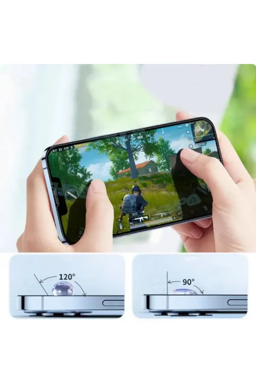 Techaks TCHS26456 Iphone 14 Pro Uyumlu Zore Darbeye Dayanıklı Anti Statik Temperli Cam Ekran K