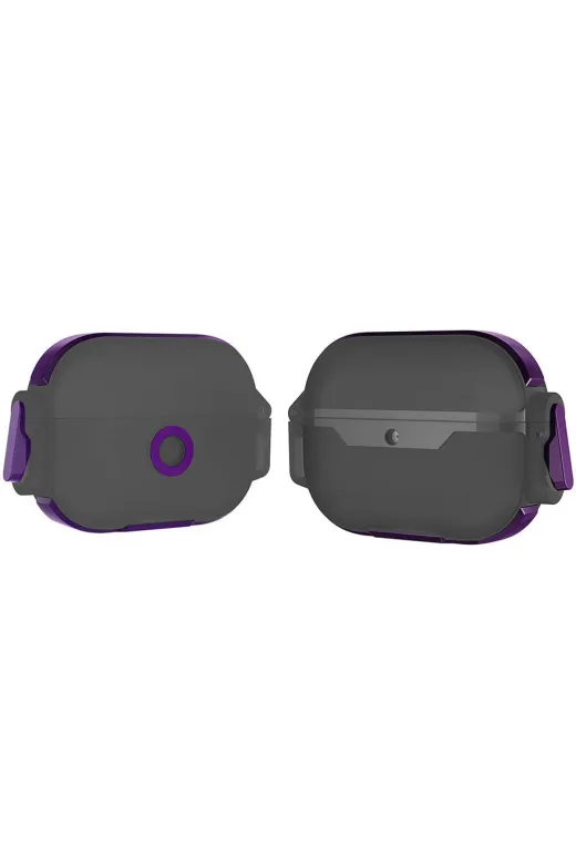 Techaks TCHS31886 Air-Pods Zore Airbag 34 Darbelere Karşı Dayanıklı Kılıf-Mor
