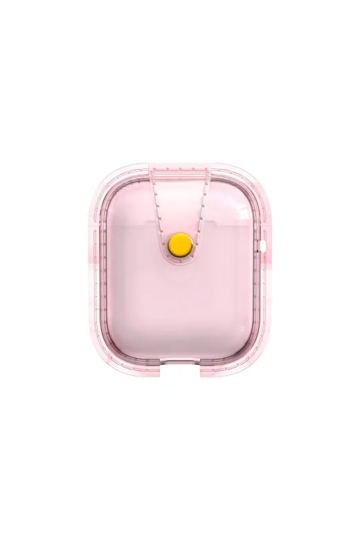Techaks TCHS32015 Air-Pods Zore Airbag 33 Darbelere Karşı Dayanıklı Magnetik Kılıf-Pembe