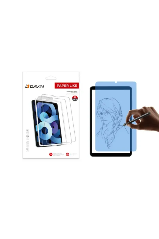 Techaks TCHS34768 Xiaomi Redmi Pad Se 8.7 Kağıt Hisli Mat Uyumlu Davin Paper Like Tablet Ekran Koruyucu-Şeffaf