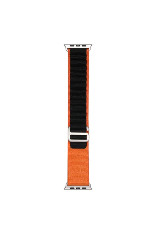 Techaks TYC31CDD16394058D6943BB10 Watch 7 45Mm Clo- Band-74 Hasır Kordon-Siyah-Turuncu