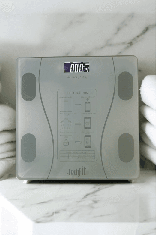 Techfit Tf-1075 Dijital Baskül Yağ Ölçer Fonksiyonlu Techfit Akıllı Baskül Bluetooth Tartı - Vücut Analiz