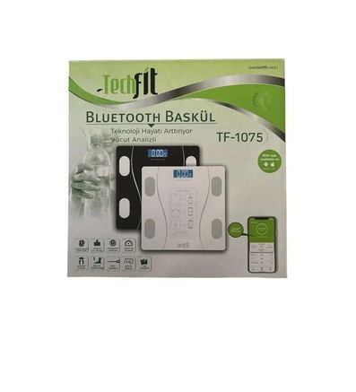 Techfit Tf-1075- Tf-1075 Vücut Analizli Bluetooth Baskülü