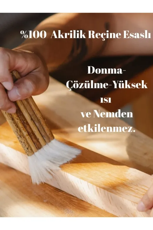 teekno 232323tek Tek Boya Parlak Su Bazlı Çok Amaçlı Taş Ve Ahşap Verniği 0.75 Lt Şeffaf-Kokusuz Şeffaf Vernik