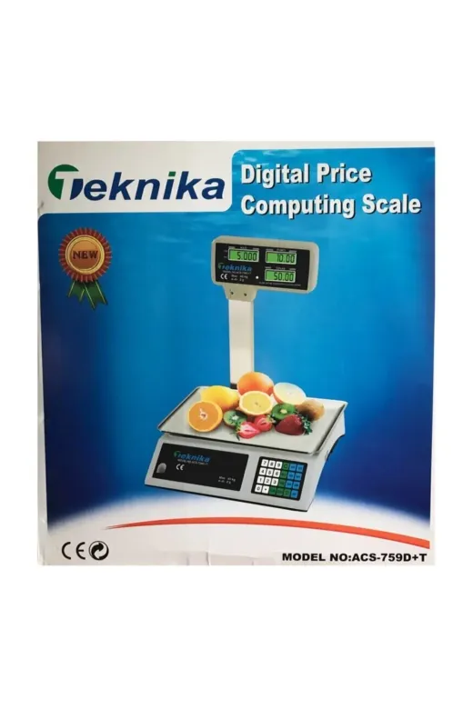 Teknika TKNKACSDB Kollu Şarjlı Terazi 40 Kg Market Manav Bakkal Terazisi