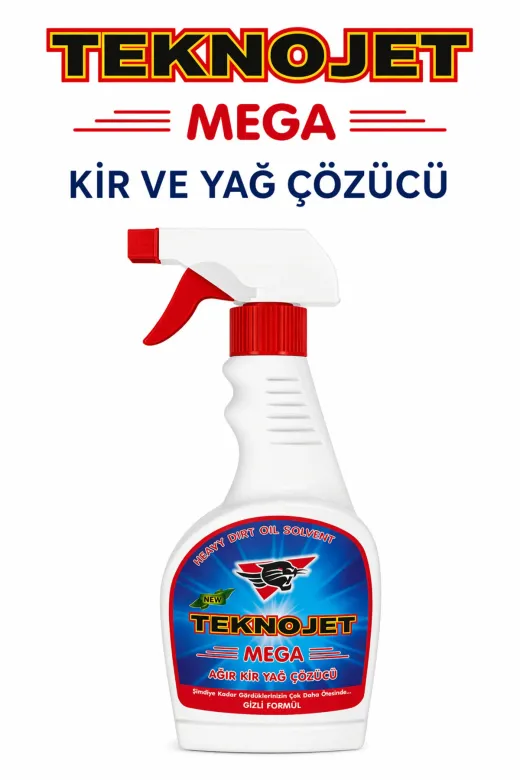 TEKNOJET Ağır Kir Yağ Çözücü Sprey Mega Ağir Kir Yağ Çözücü