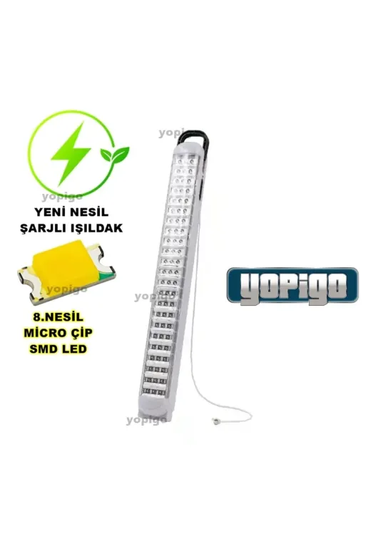 teknotrust TYC4DWBKBN Beyaz Yp 69 Led Şarjlı Otomatik Işıldak 2 Kademeli Ledli Acil Aydınlatma Kafa Çadır Kamp El Feneri