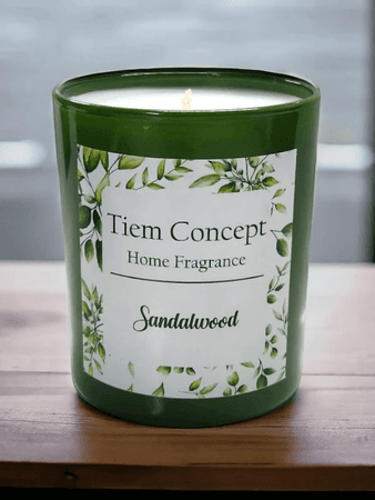 Tiem Concept 2021170 Sandalağacı Kokulu Yeşil Bardak Mum Ve Oda Kokusu Seti 100 Ml