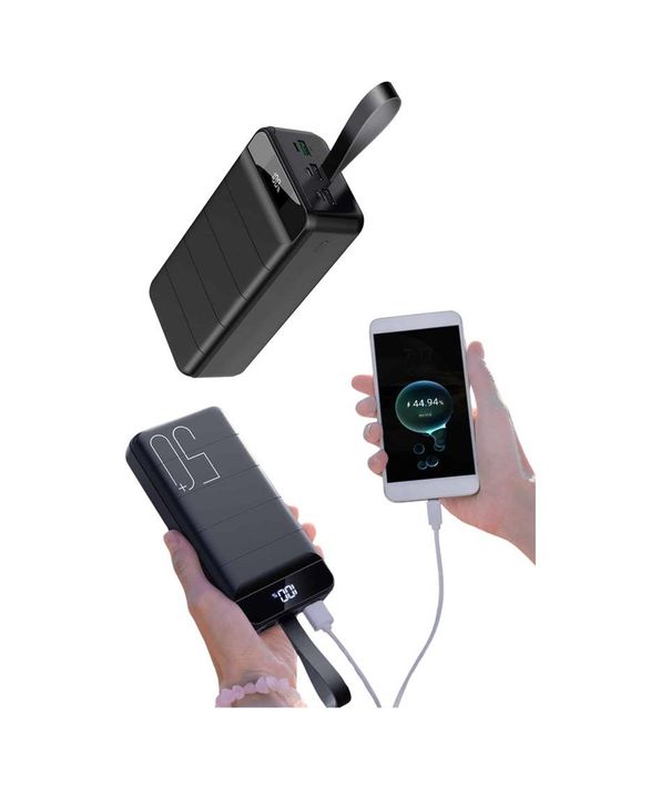 TKNUCZ50000MAHPOWERBANK3MKR Taşınabilir Powerbank 50.000 Mah 4 Girişli Hızlı Şarj Led Göstergeli Fenerli Şarj Diğer