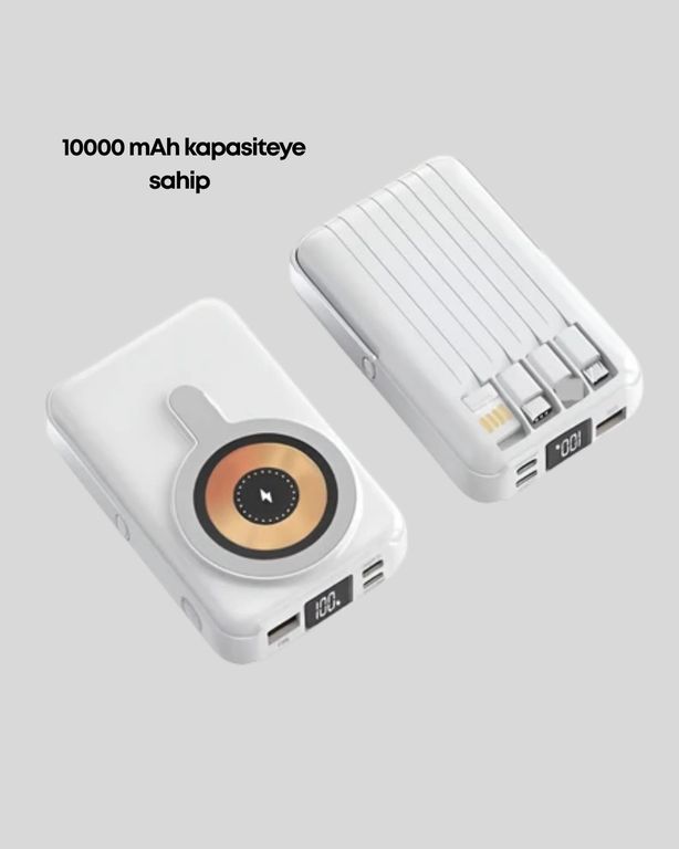 TKNUCZZZPW122MKR Manyetik Kablosuz Powerbank 22.5W Hızlı Şarj Lcd Ekranlı Diğer