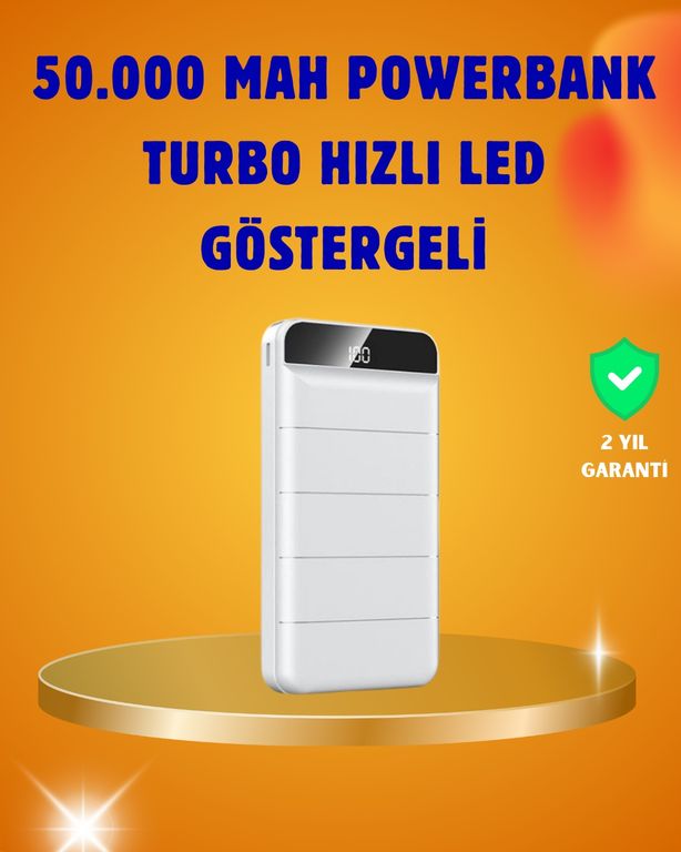TKNXUCZZZ50000MAHPOWERBANKKKKKK-5MKR 50000Mah Led Göstergeli Taşınabilir Şarj Cihazı Diğer