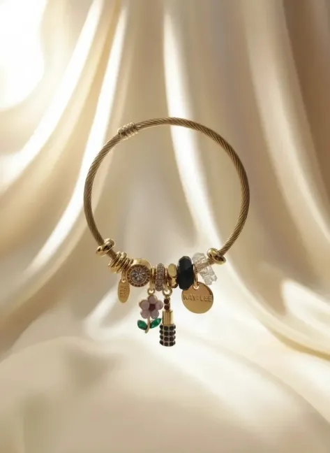 Trend Lüks Çelik Kadın Charm Bilekliği