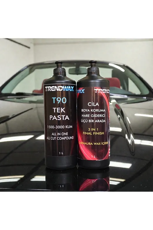 TRENDWAX lkjh 2Li Tek Pasta Ve Koruyucu Cila Wax Seti